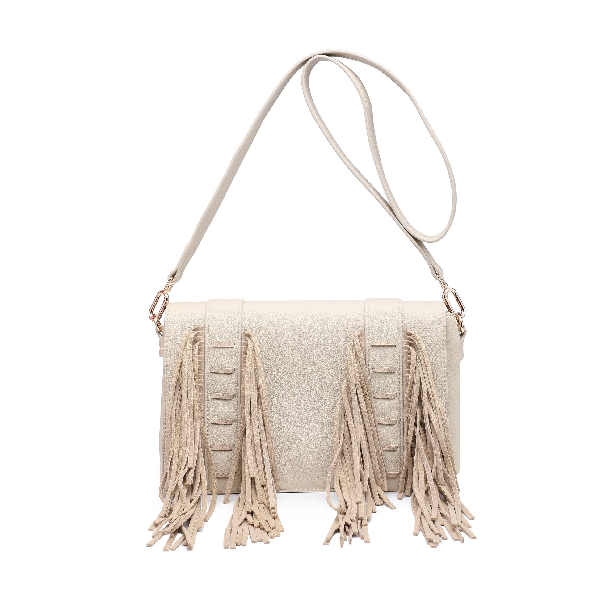 Borsa a Tracolla in Polyurethane Beige