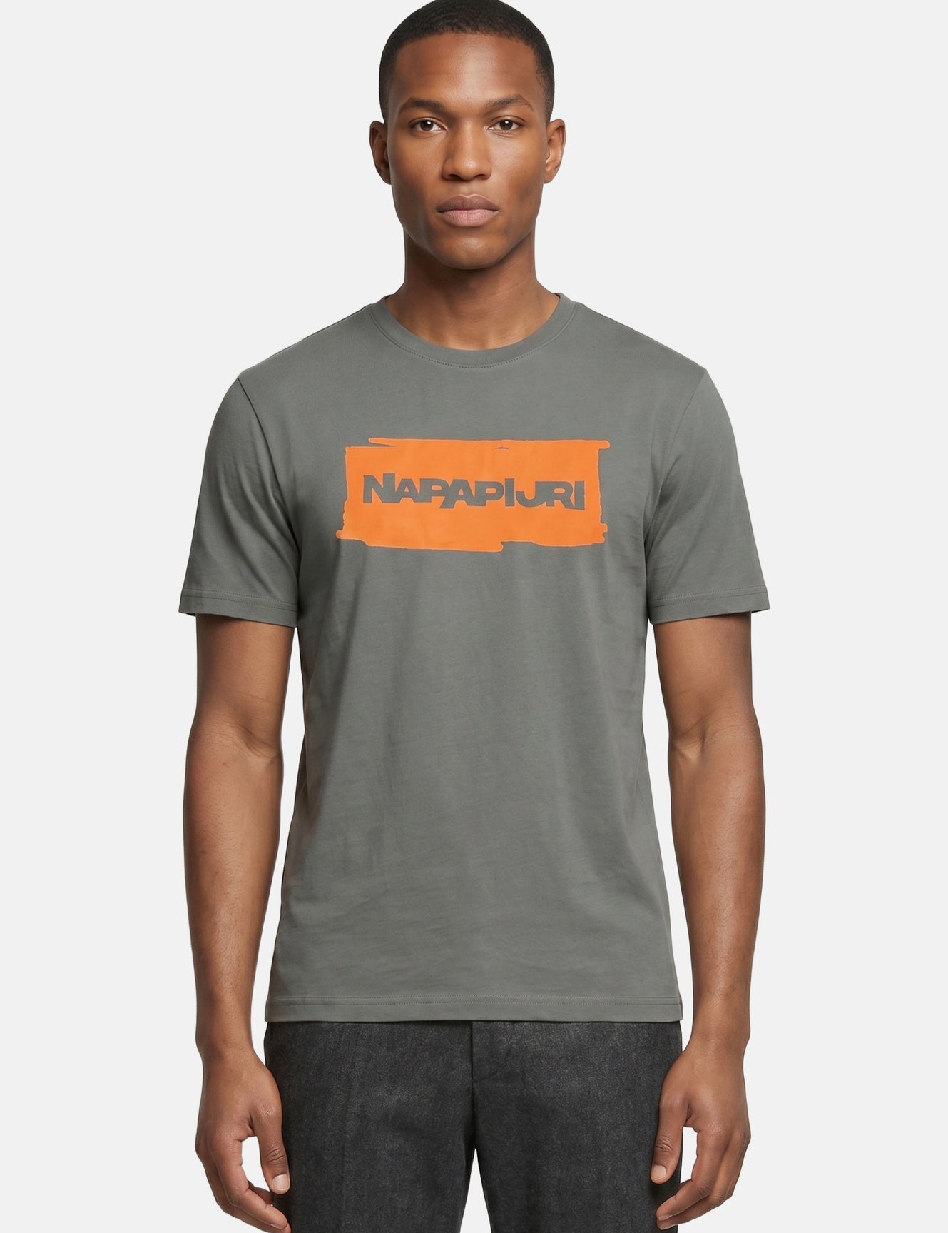 T-shirt in Cotone Verde Napapijri