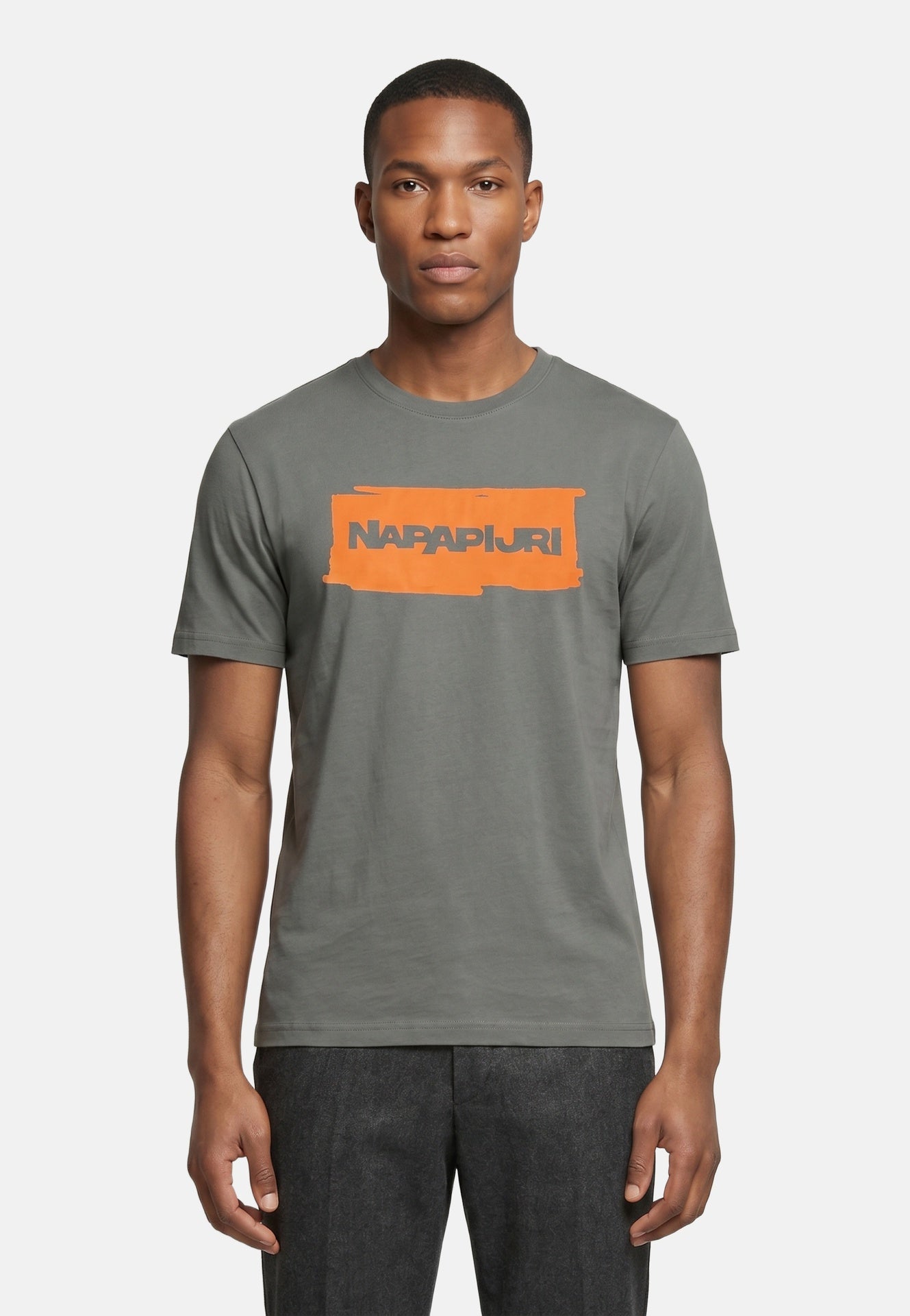 T-shirt in Cotone Verde Napapijri