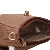 Borsa a Spalla in Pelle Vegana Taupe