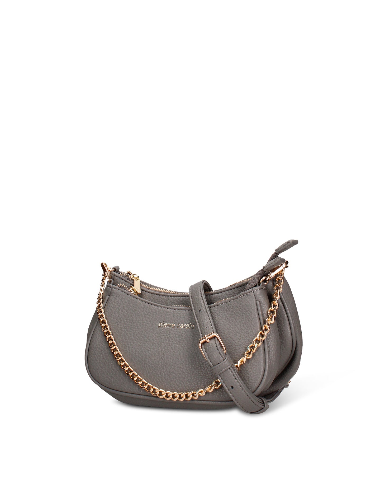 Borsa a Tracolla in Pelle Vegana Grigio
