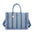 Borsa a Tracolla in Poliestere Blu e Bianco Kassandra