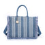 Borsa a Tracolla in Poliestere Blu e Bianco Kassandra