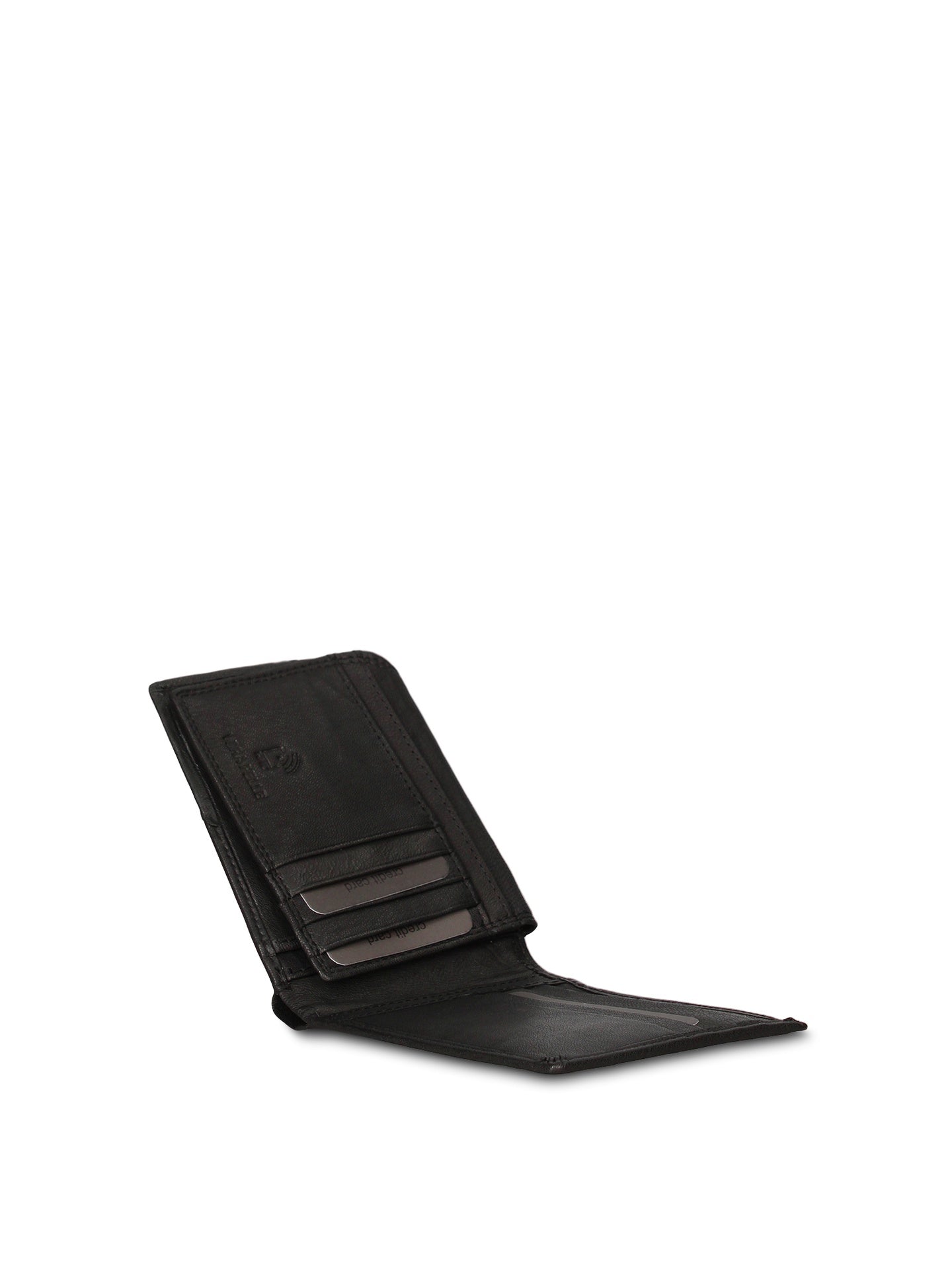 Portafoglio in Vera Pelle Nero