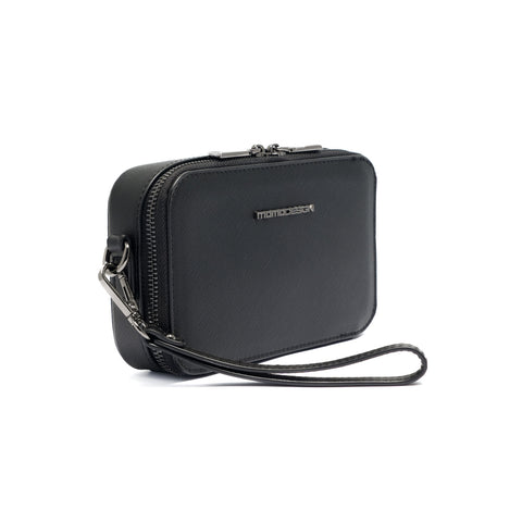 Pochette Uomo Casual in Pelle Vegana Blu