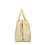Borsa a Mano in Pelle Vegana Giallo