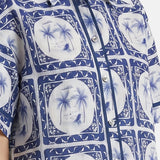 Vestito in Poliestere Blu Navy