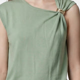 Vestito in Viscosa Verde