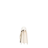 Bolso de hombro de piel vegana blanca