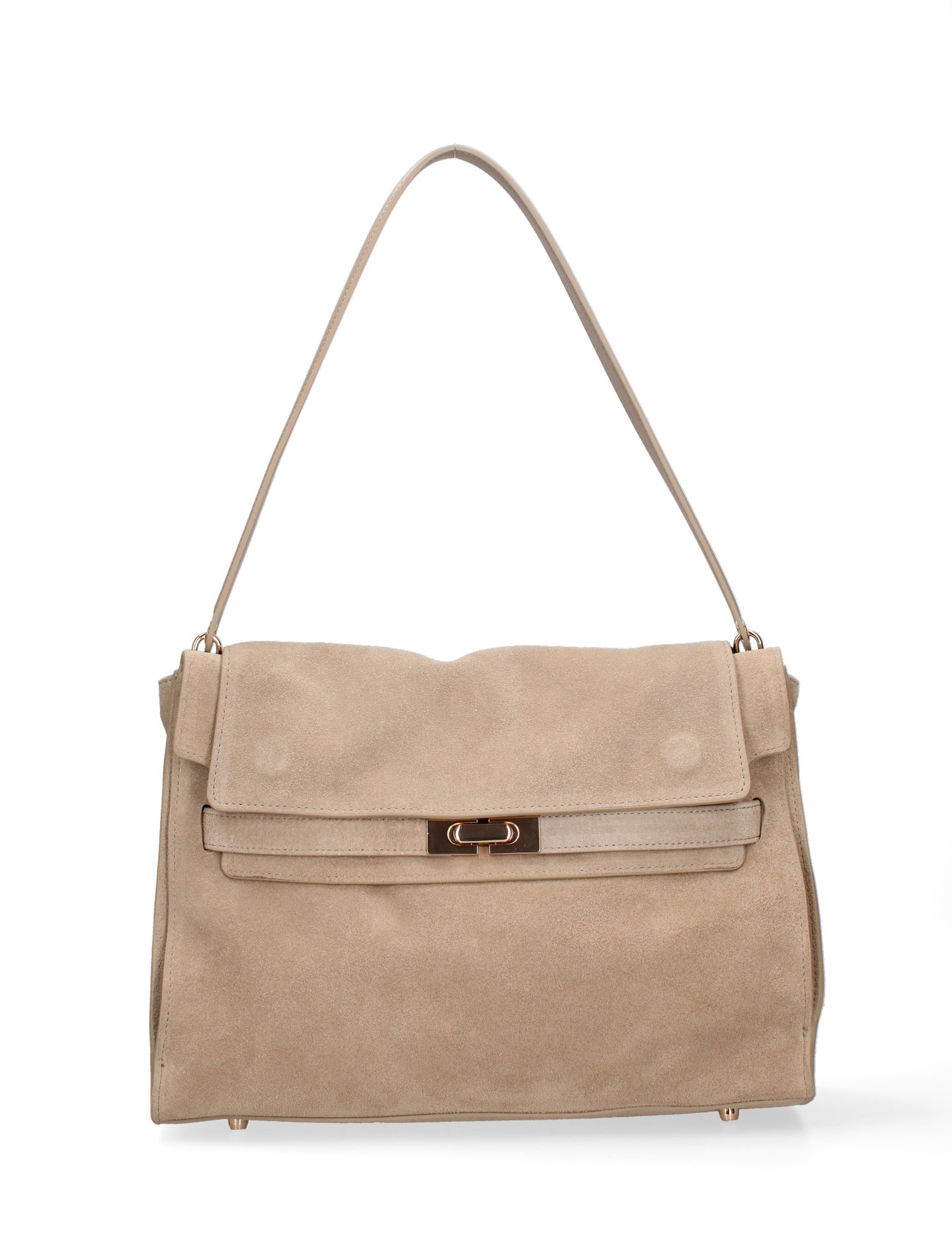 Borsa a Mano in Vera Pelle Cappuccino Chiara Ferretti