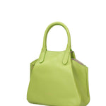 Borsa a Mano in Dollaro Leather Verde