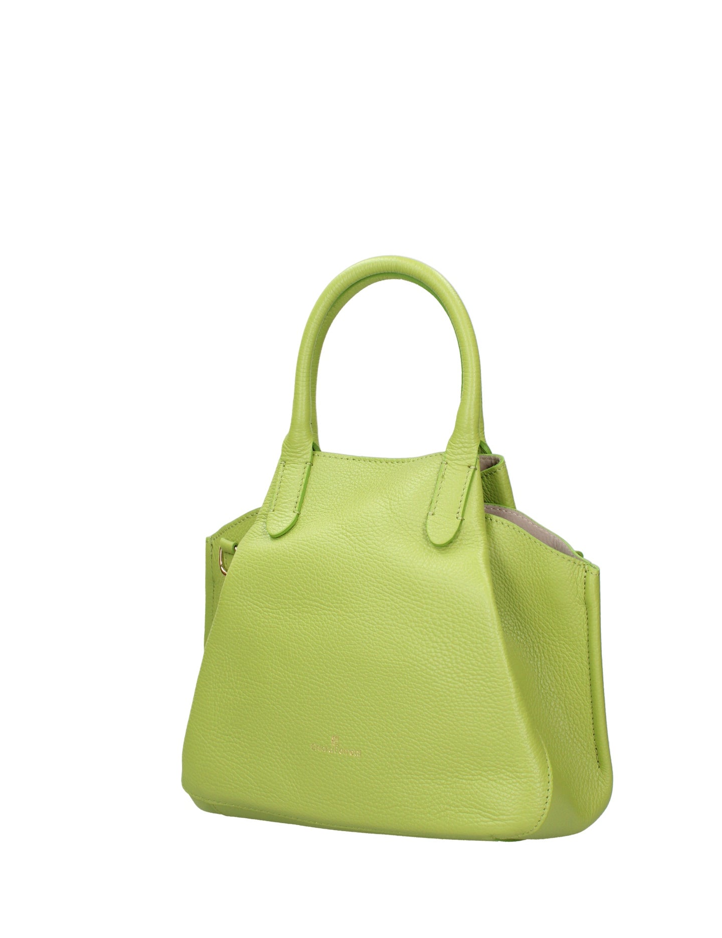 Borsa a Mano in Dollaro Leather Verde