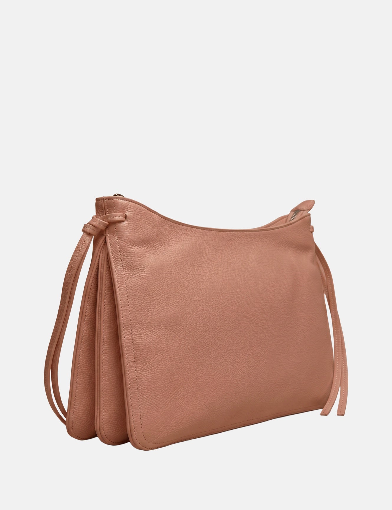 Borsa a mano in Pelle Vegana Nude