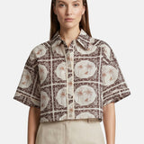 Vestito in Poliestere Marrone Roberta Rossi