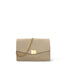 Borsa a Tracolla in Pelle Vegana Taupe Pierre Cardin
