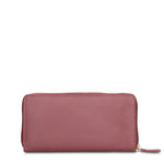 Portafoglio in Vera Pelle Rosa Antico