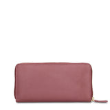 Portafoglio in Vera Pelle Rosa Antico