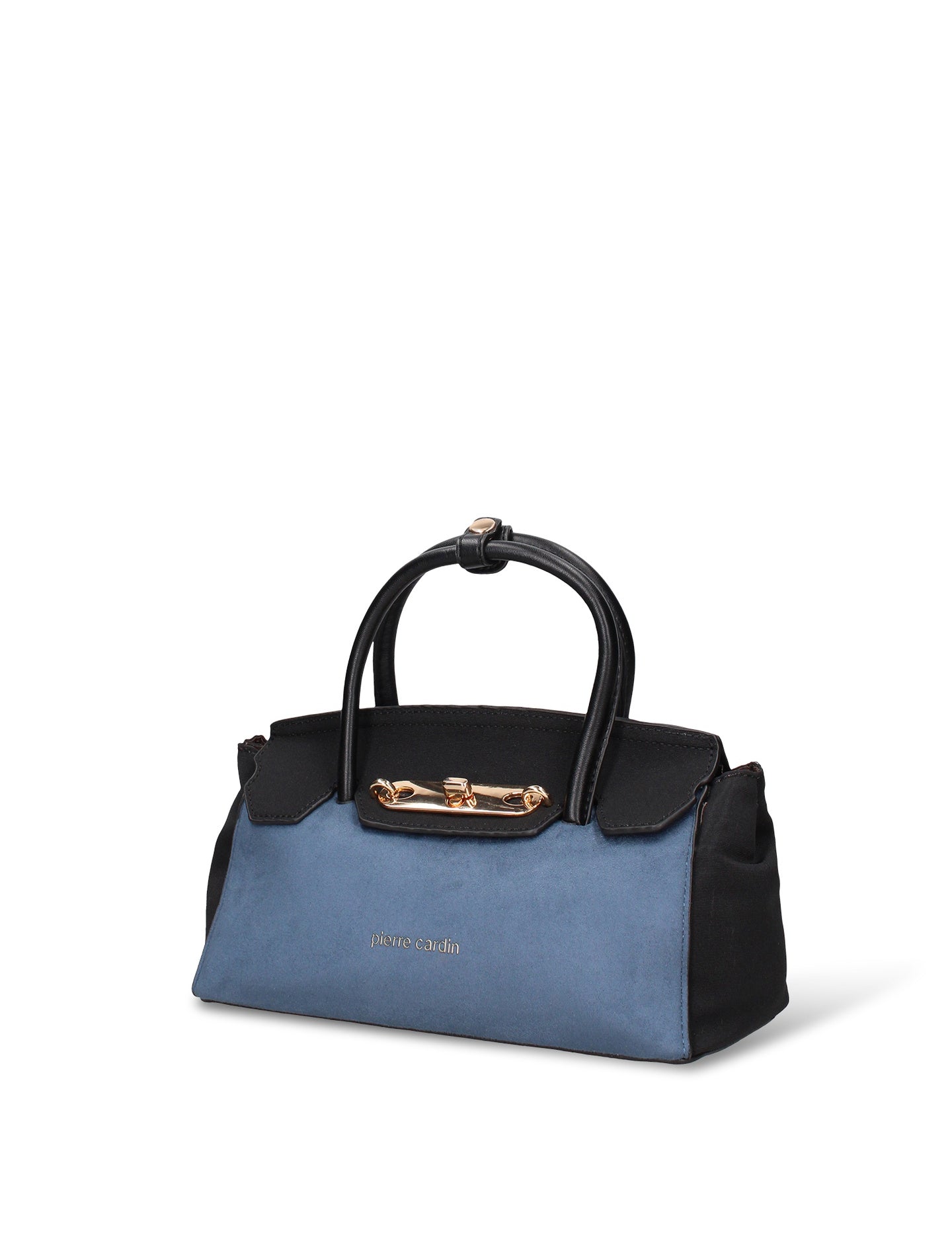 Borsa a Mano in Pelle Vegana Blu