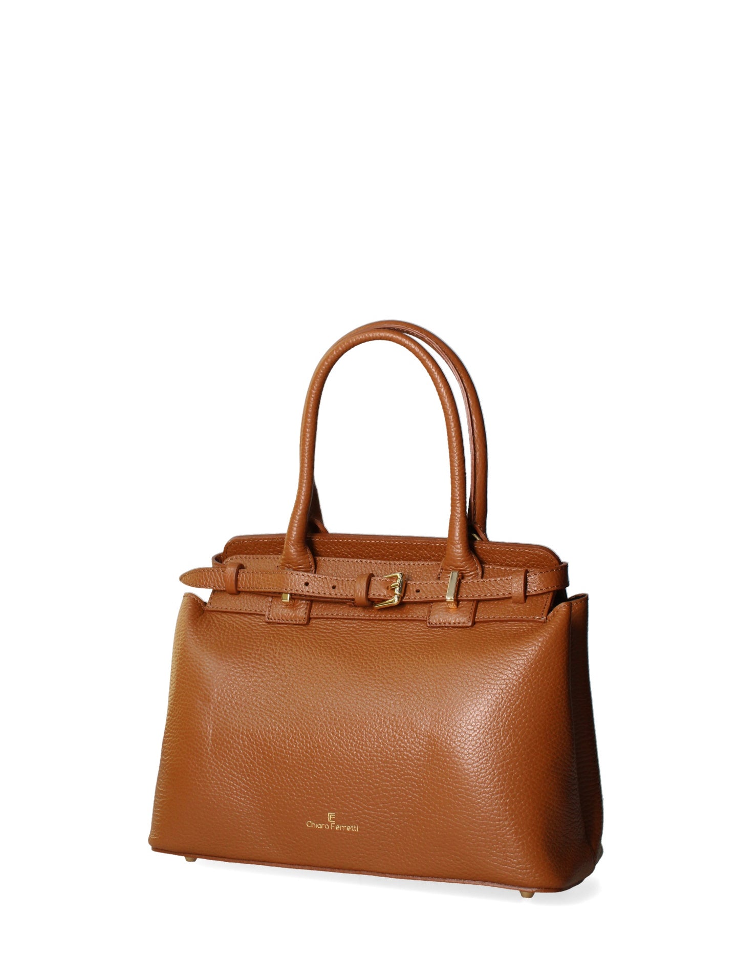 Borsa a Spalla in Dollaro Leather Cuoio
