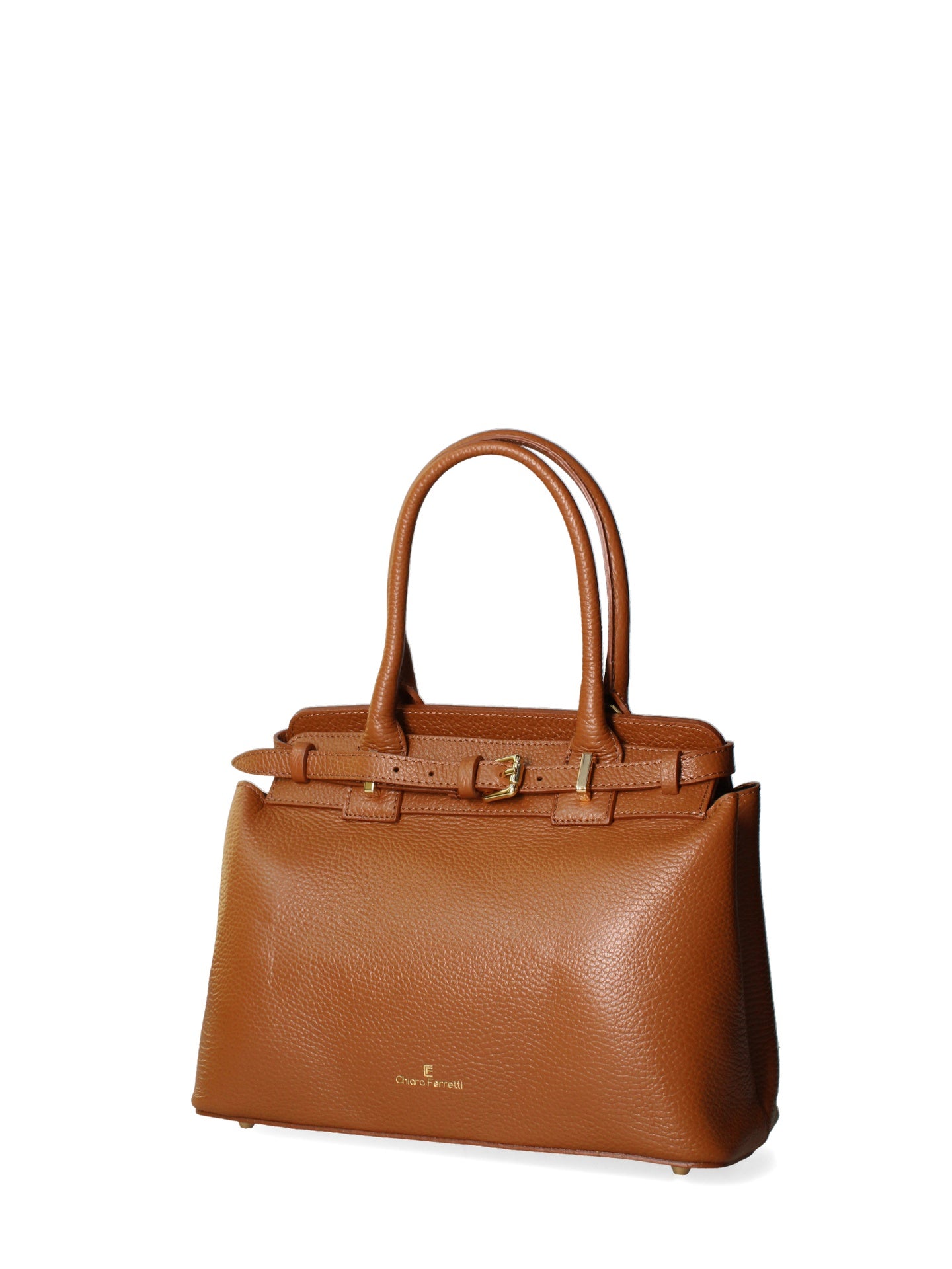 Borsa a Spalla in Dollaro Leather Cuoio