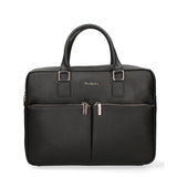 Borsa in Vera Pelle Nero Pierre Cardin