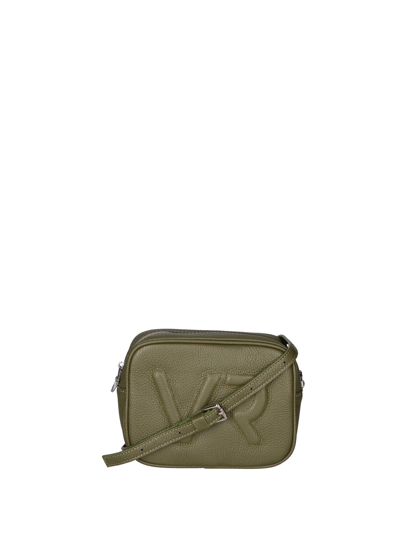 Borsa a Tracolla in Dollaro Leather Verde