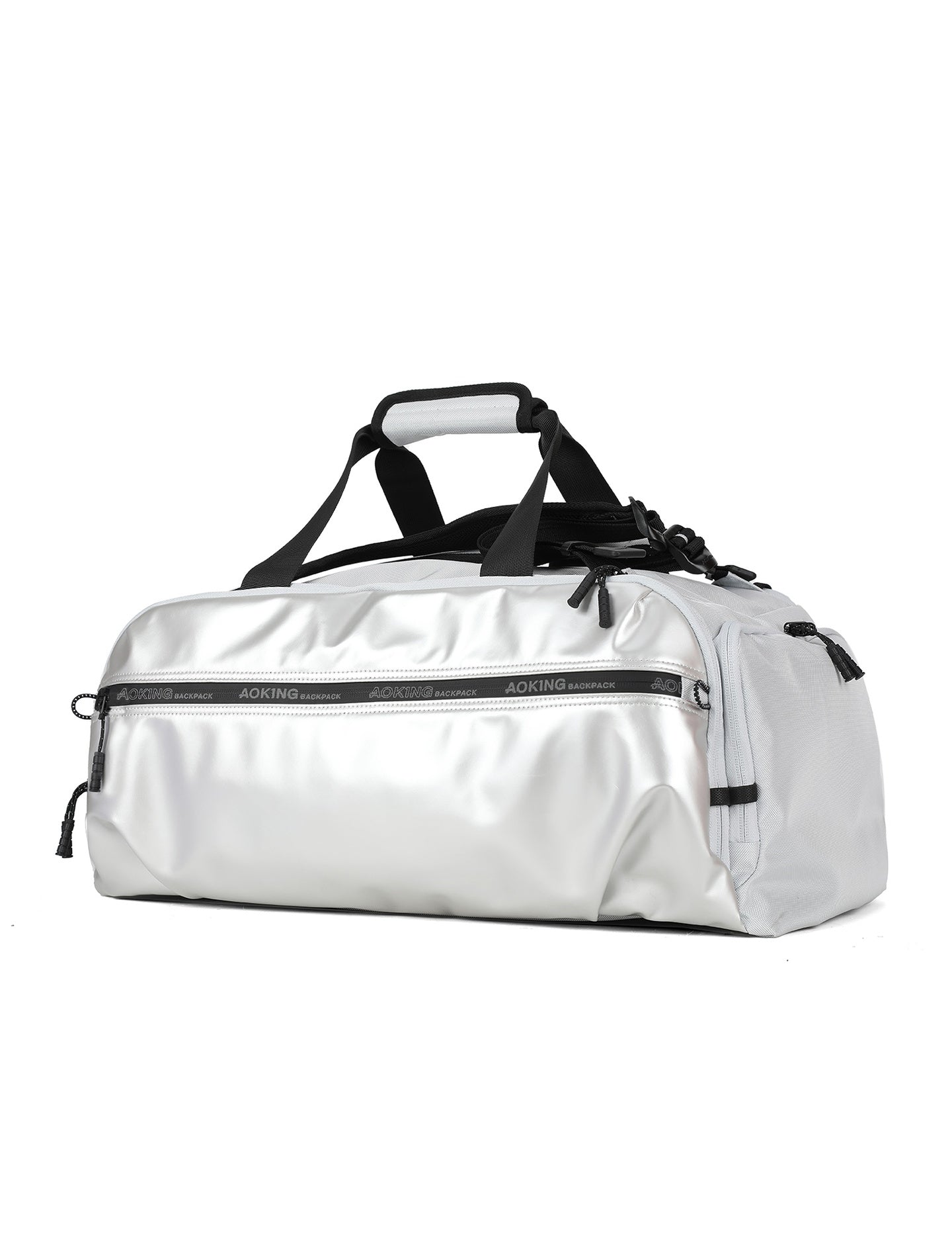 Zaino Unisex in Poliestere in Poliestere Grigio Chiaro