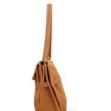 Borsa a Mano in Vera Pelle Cuoio Scuro