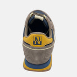Sneakers platform in Pelle Marrone