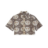 Vestito in Poliestere Marrone