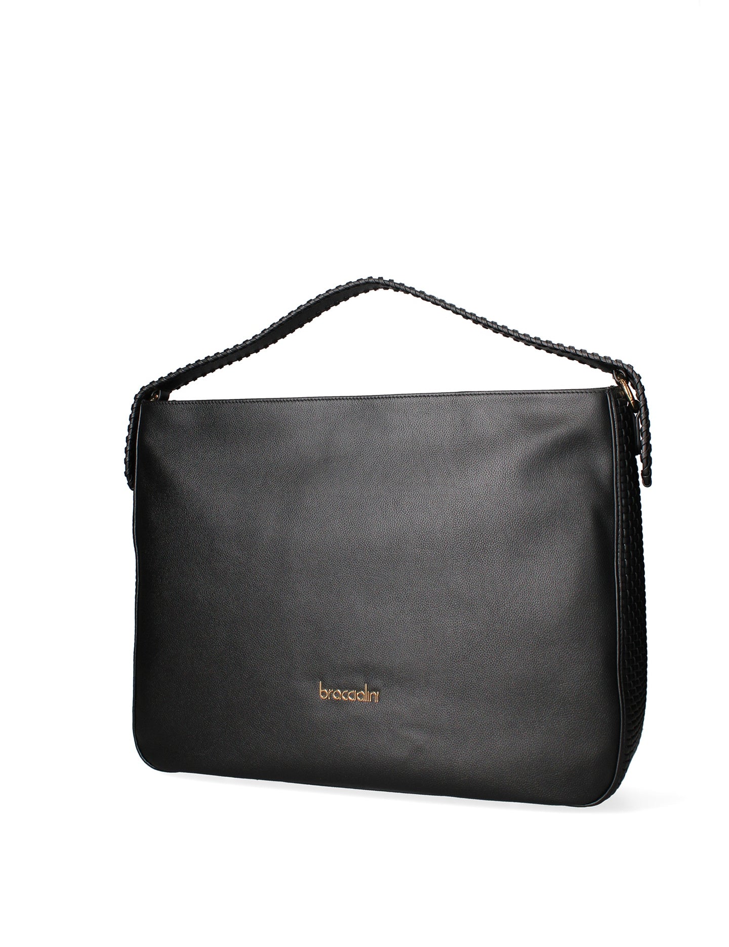 Borsa a Spalla in Vera Pelle Nero