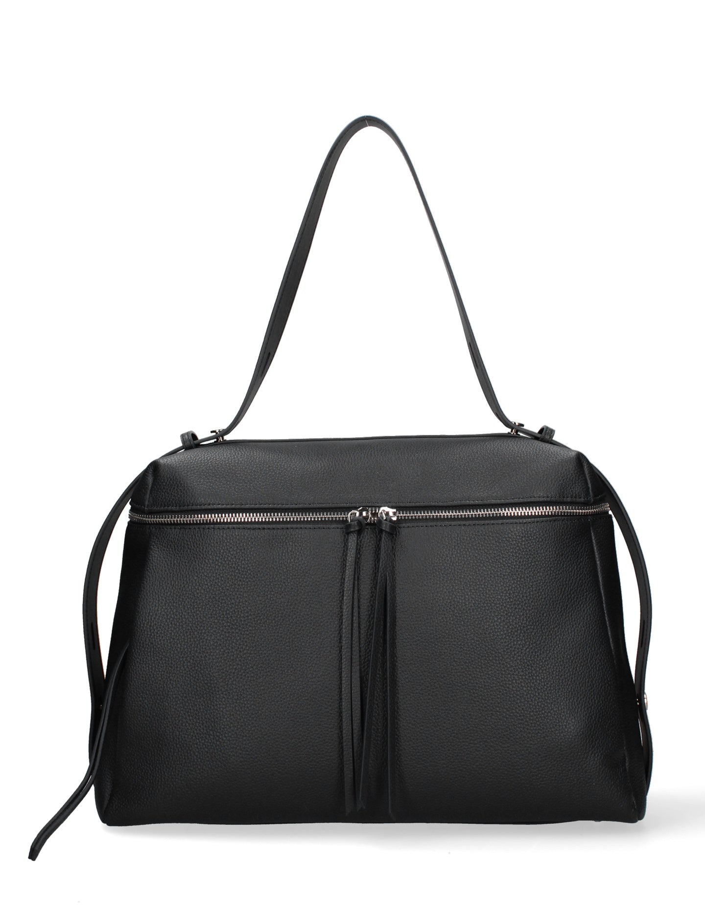 Borsa a Mano in Vera Pelle Nero Chiara Ferretti