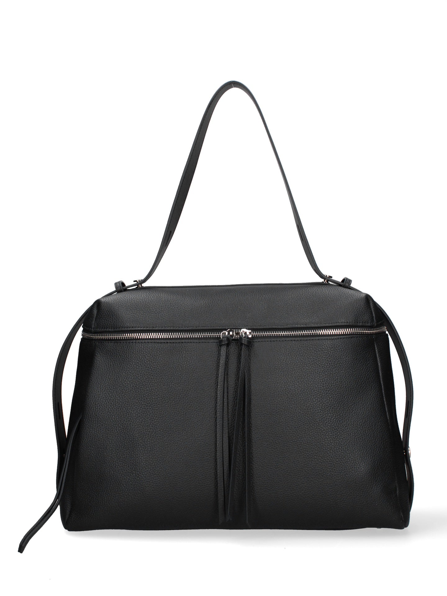 Borsa a Mano in Vera Pelle Nero Chiara Ferretti