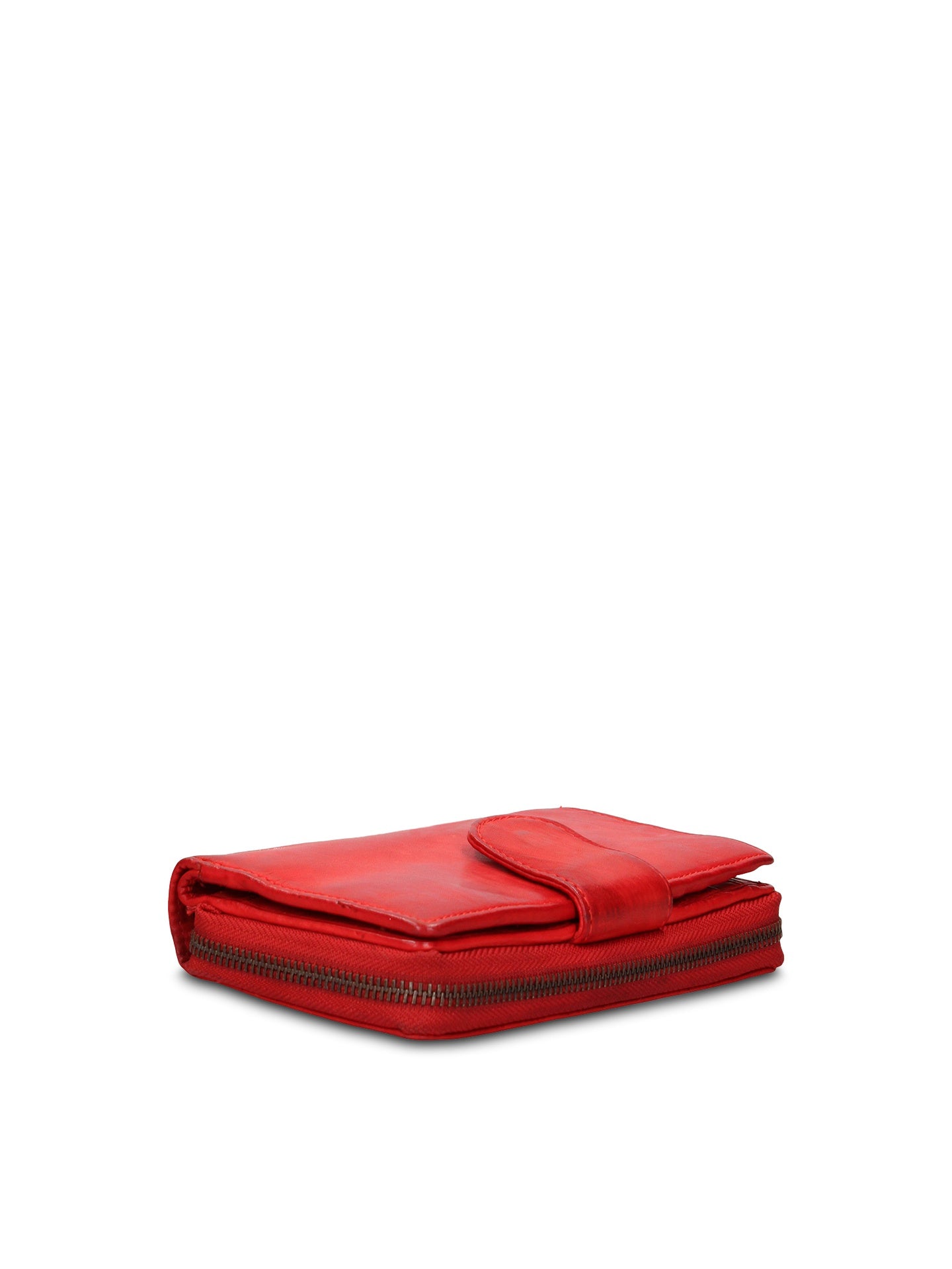 Portafoglio in Vera Pelle Rosso