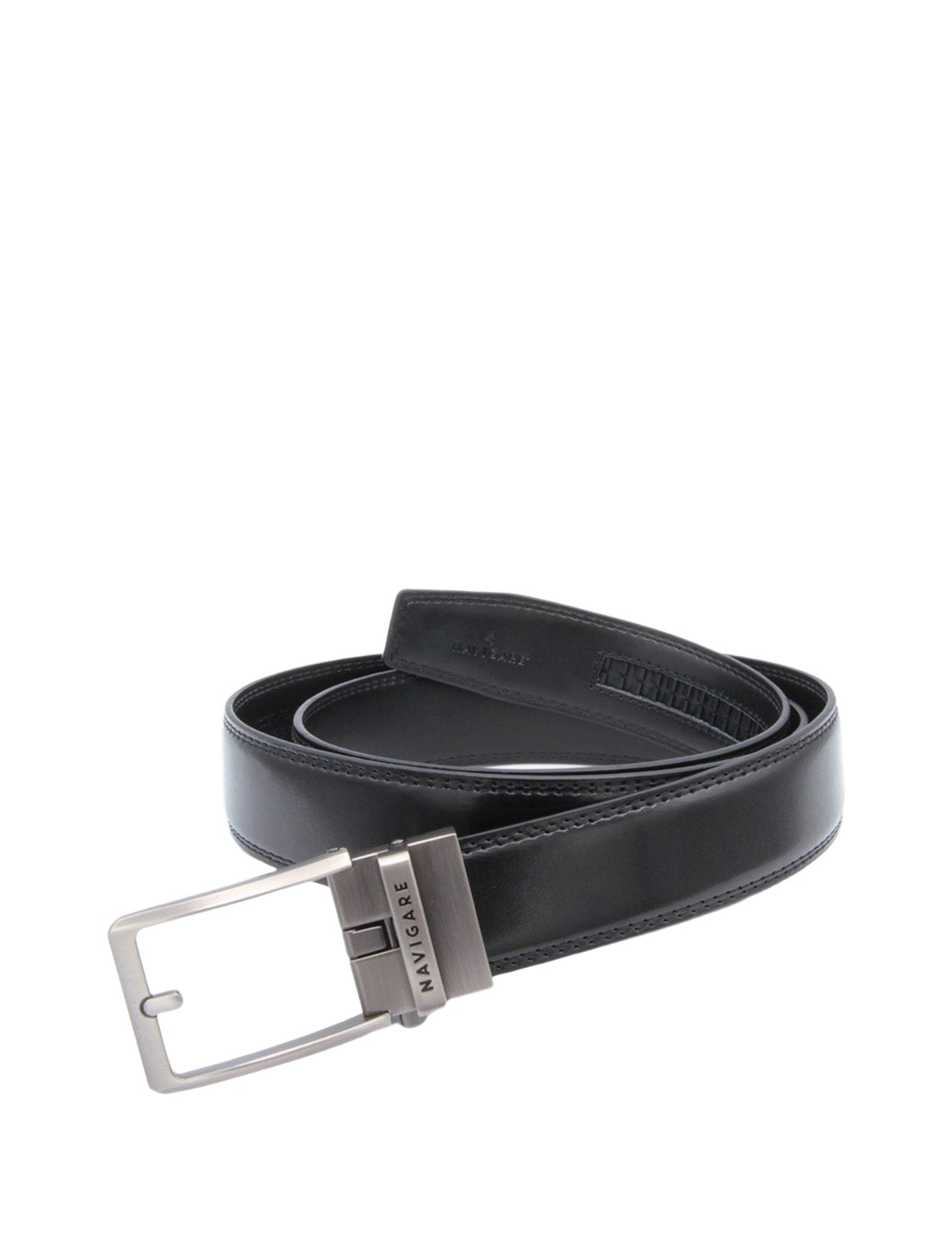 Cintura in Vera Pelle Nero Navigare