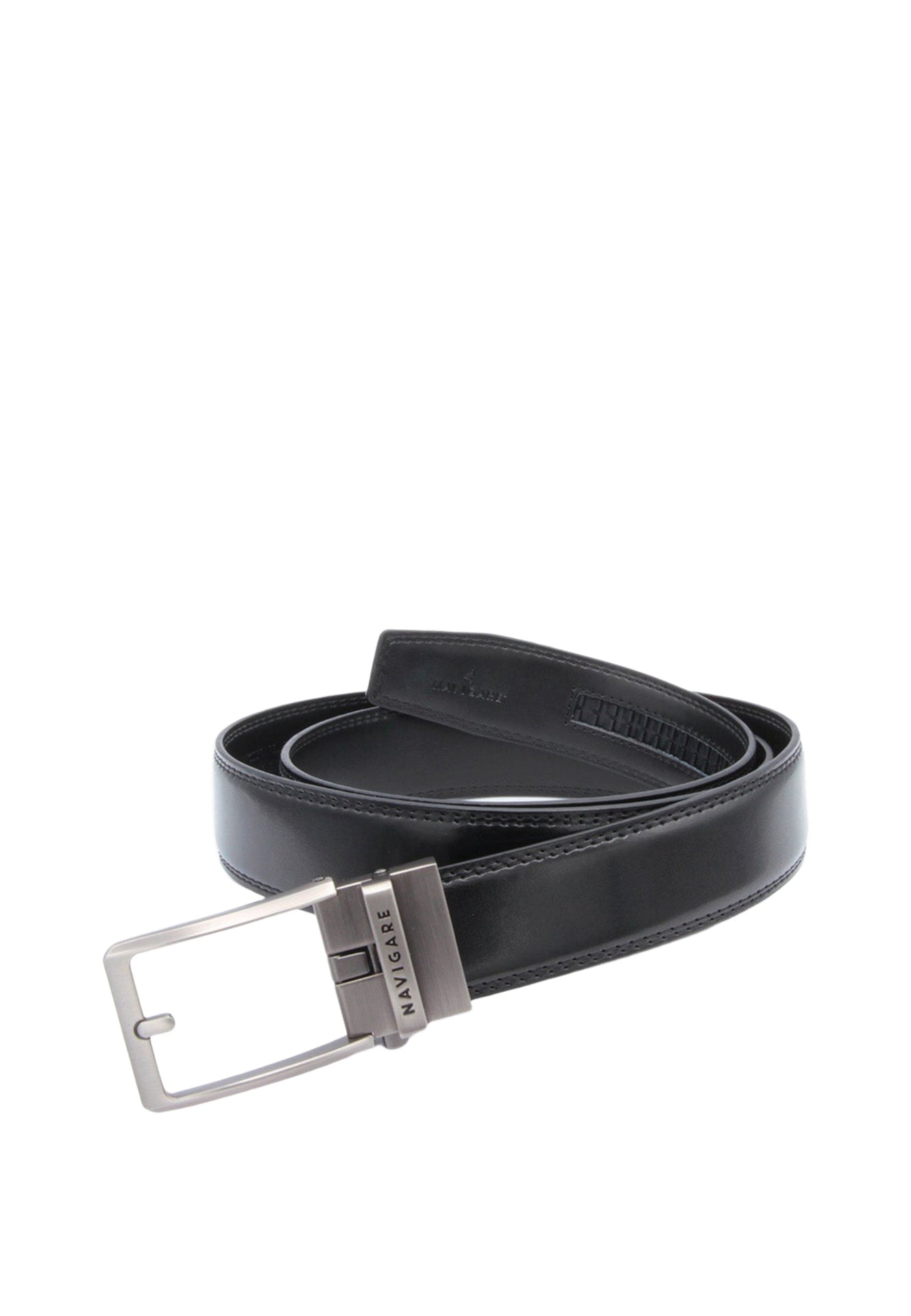 Cintura in Vera Pelle Nero Navigare