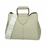 Borsa a Mano in Pelle Vegana Verde