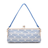 Bolso de mano azul de poliéster