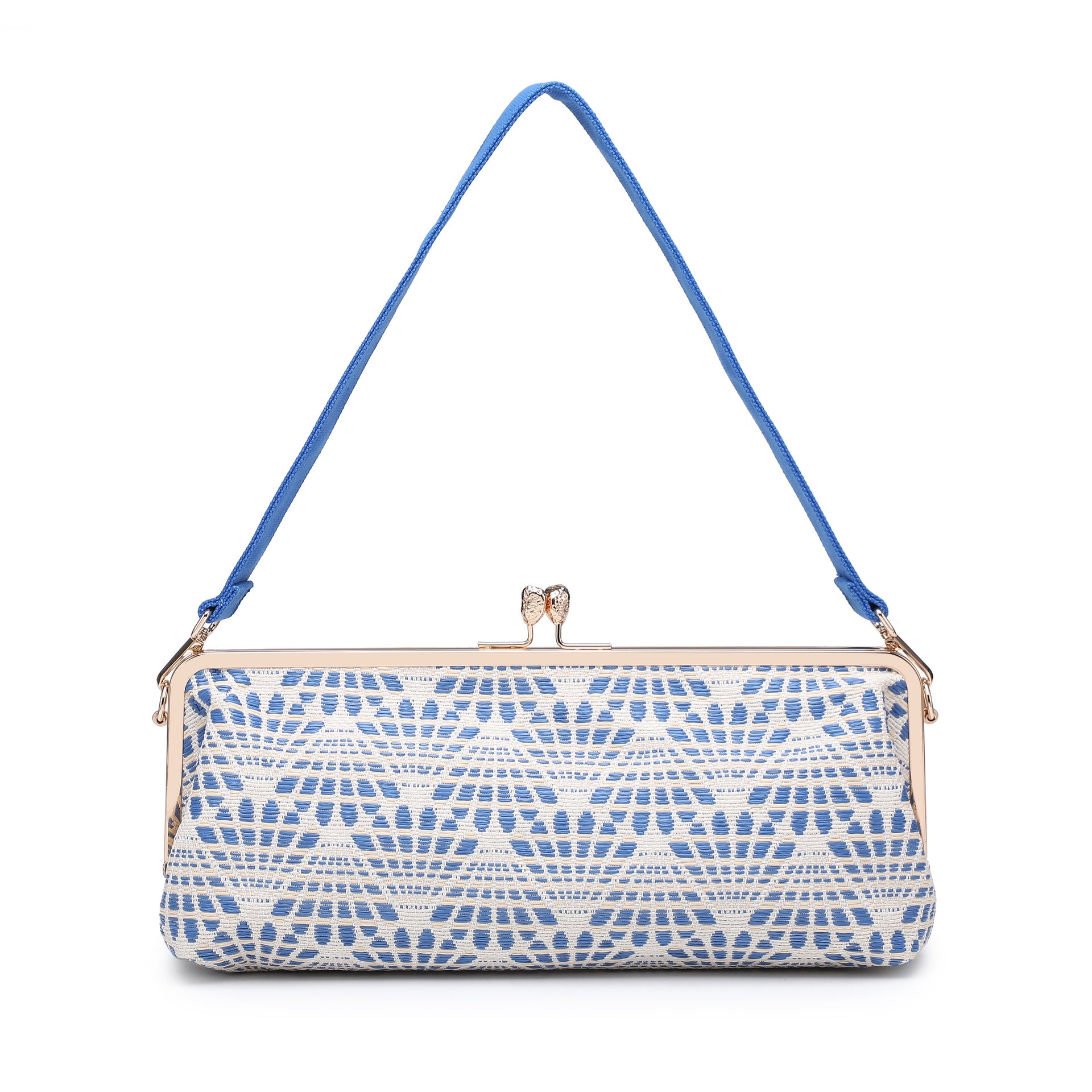 Borsa a Mano in Poliestere Blu