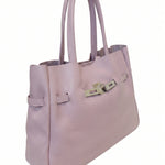 Borsa a Tracolla in Dollaro Leather Rosa