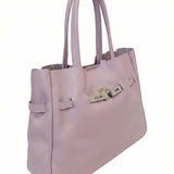 Borsa a Tracolla in Dollaro Leather Rosa