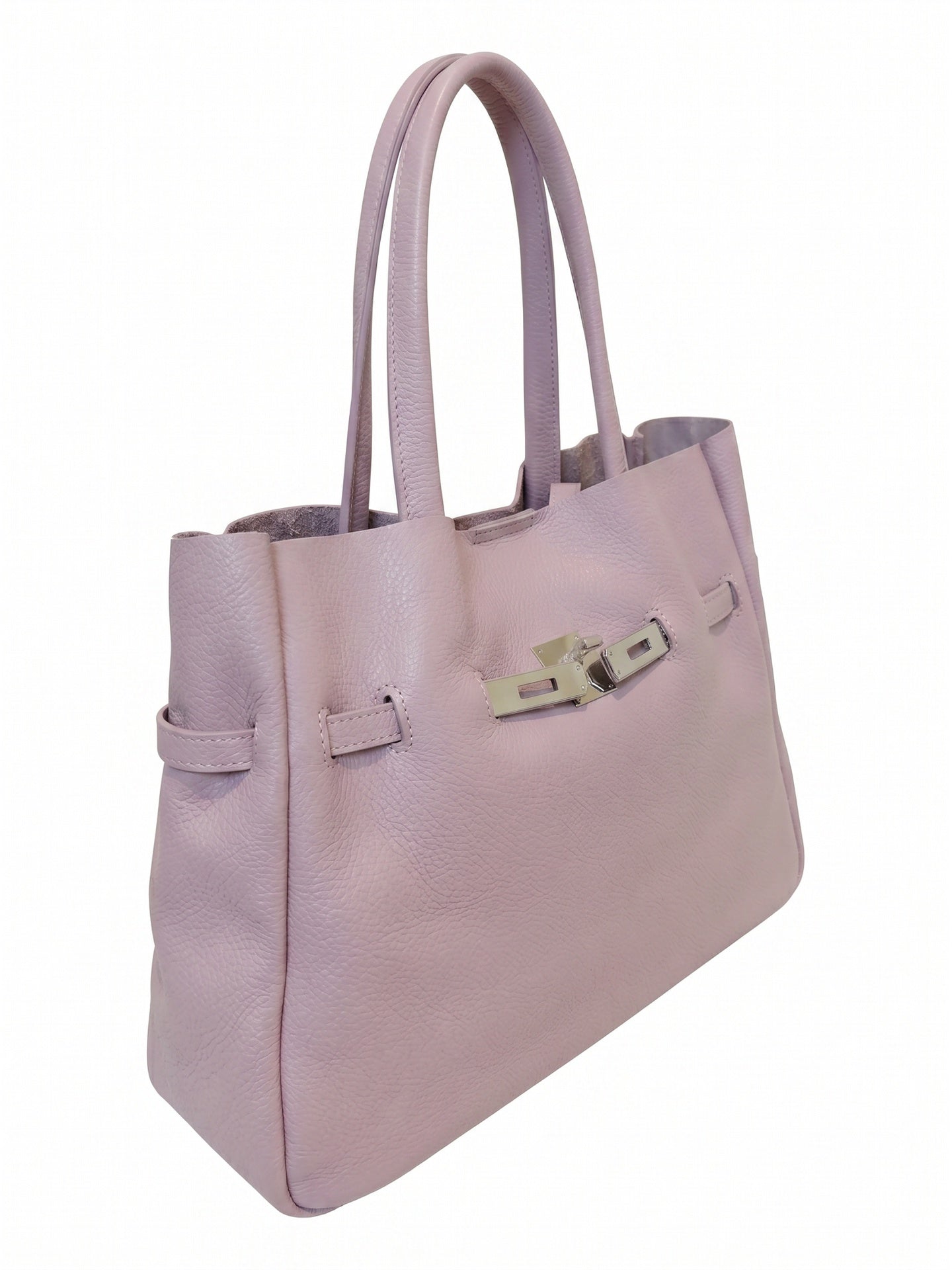 Borsa a Tracolla in Dollaro Leather Rosa