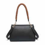 Borsa a Mano in Polyurethane Nero