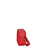 Borsa a Tracolla in Dollaro Leather Rosso