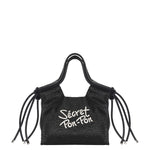 Borsa a Mano in Polyurethane Nero