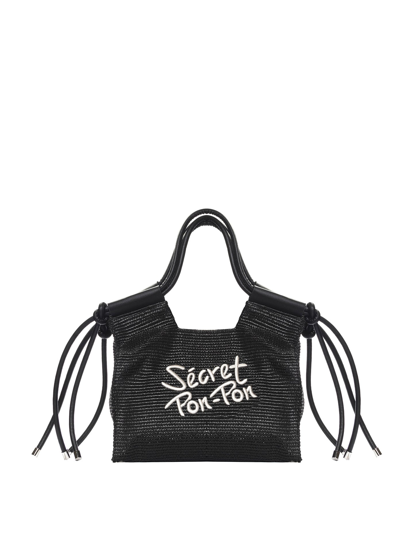 Borsa a Mano in Polyurethane Nero