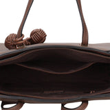 Borsa a Mano in Pelle Vegana Taupe