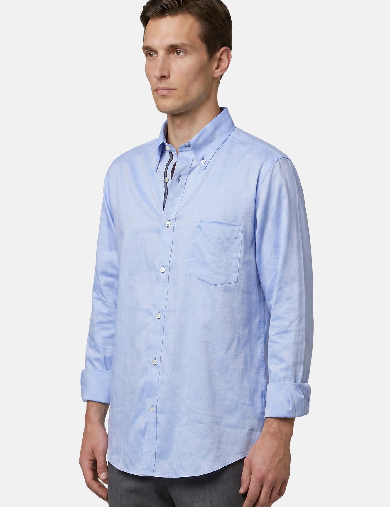 Camicia in Cotone Cielo Scuro