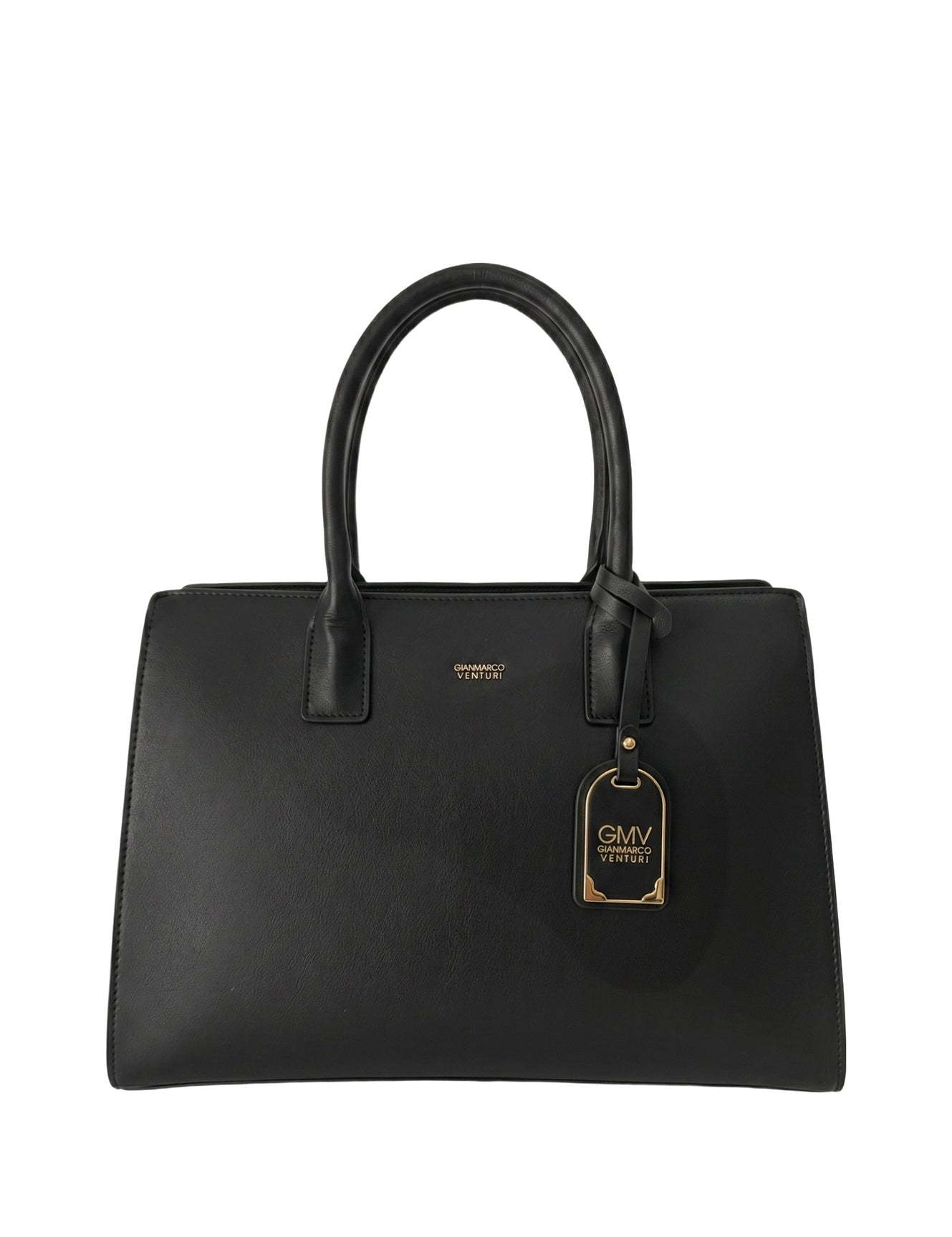 Borsa a spalla in Pelle Vegana Nero GianMarco Venturi