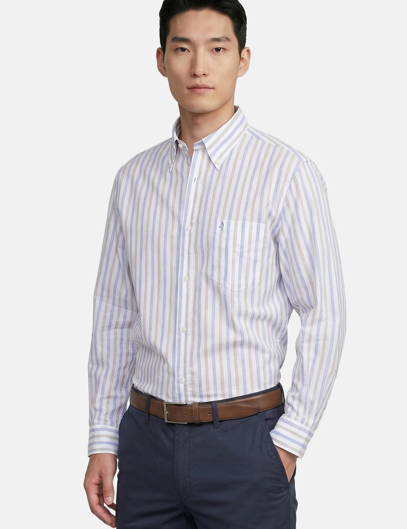 Camicia in Cotone Beige
